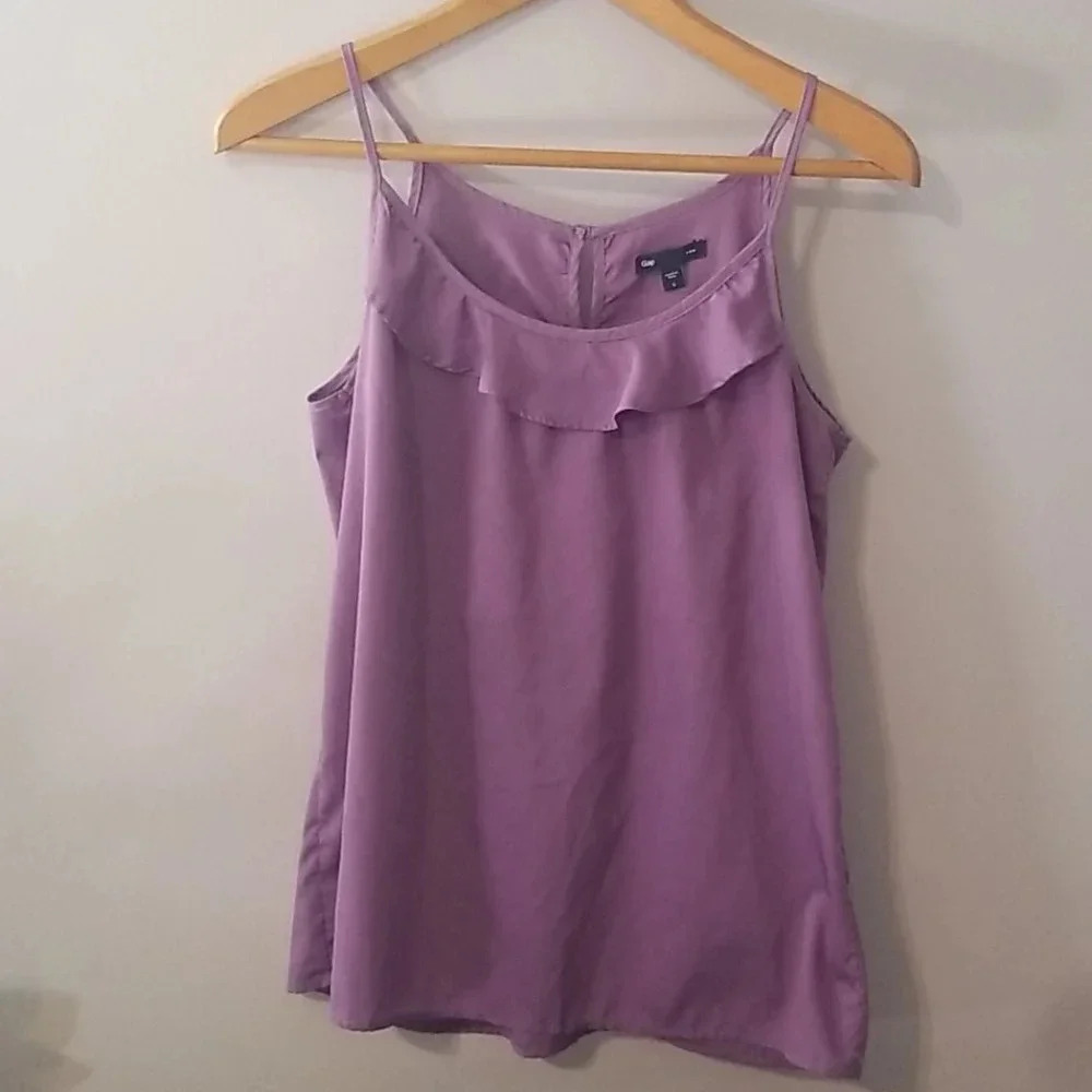 GAP Purple Spaghetti Strap Tank Top Size Small
